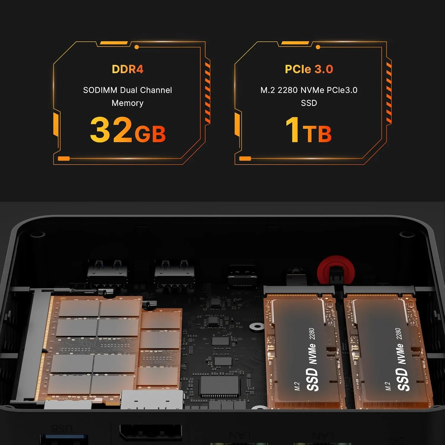 P4 Light Gaming Mini PC, Ryzen 7 5700U, 32GB RAM 1TB SSD, 11 Pro Triple 4K 60HZ Displays Desktop Computers, Support PS3 Emulator Micro PC, HDMI DP Type-C, WiFi 6E, BT5.2, Dual 2.5GbE LAN