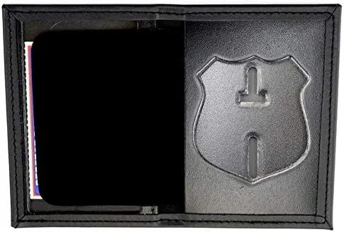 Perfect Fit Dress Leather Badge and ID Case for NY City Patrol Officer (Cutout PF145)