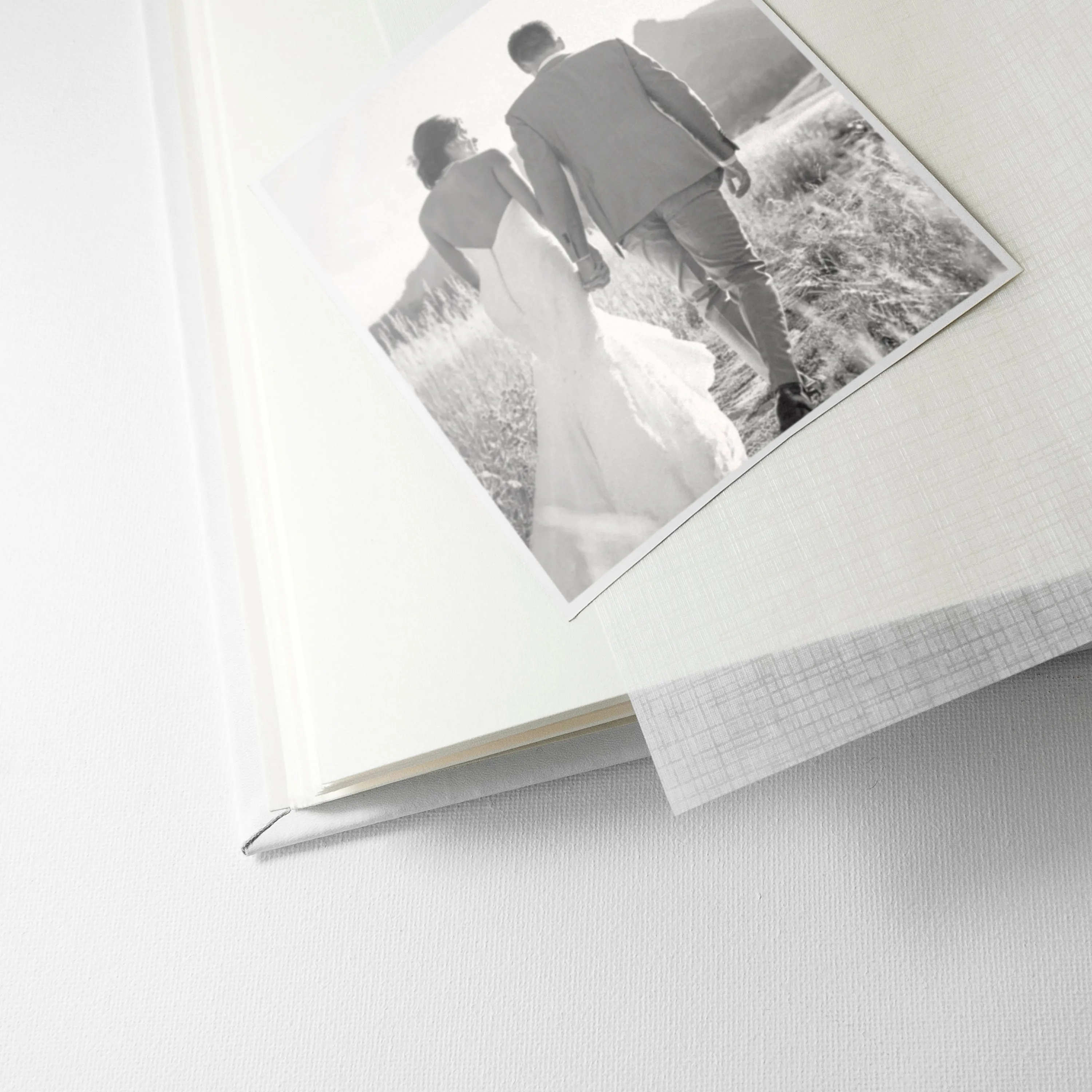 Personalised Dream Vachetta Italian Leather Photo Album in White