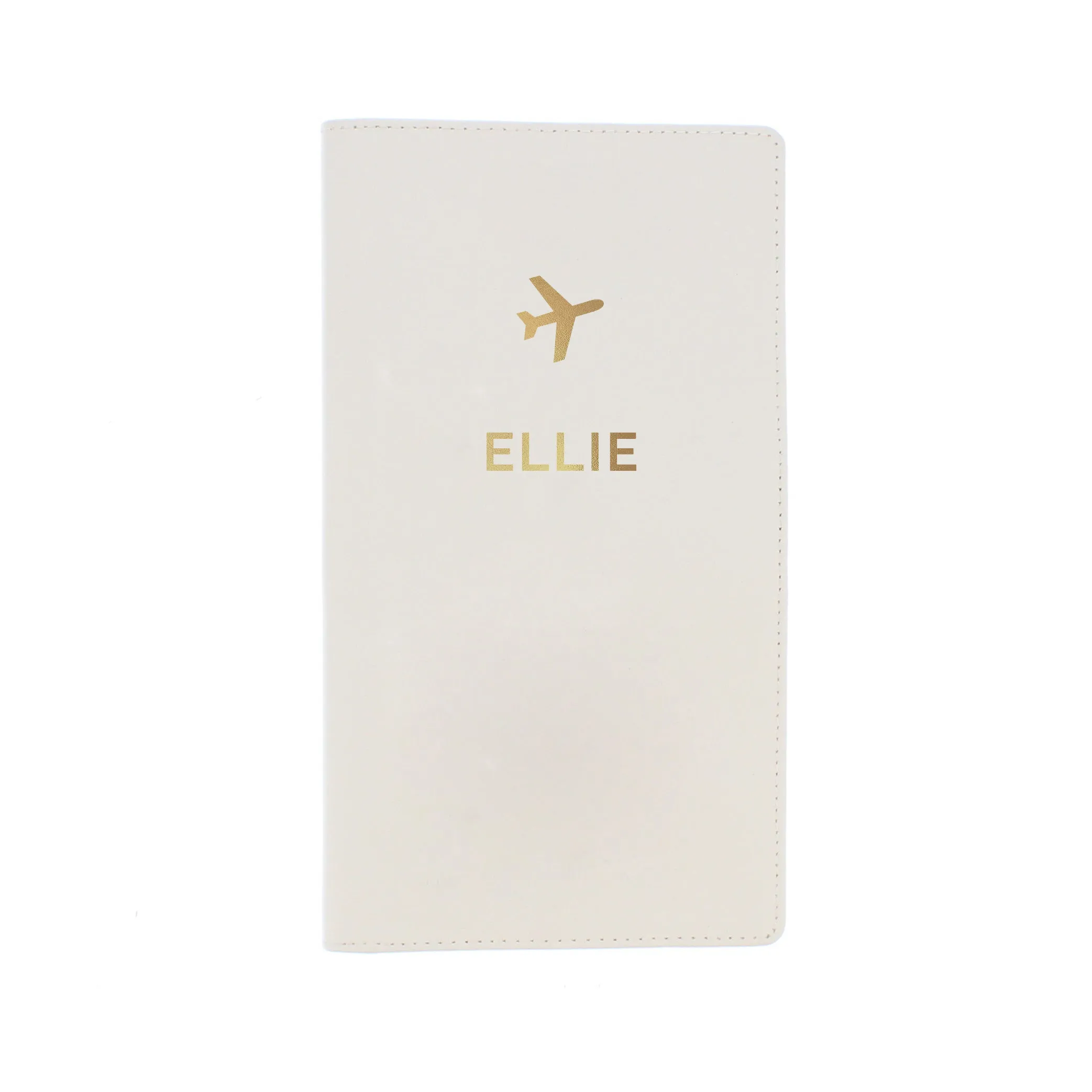 Personalised Gold Name Travel Document Holder
