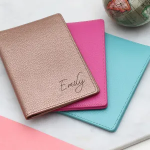 Personalised Luxury Leather Passport Holder