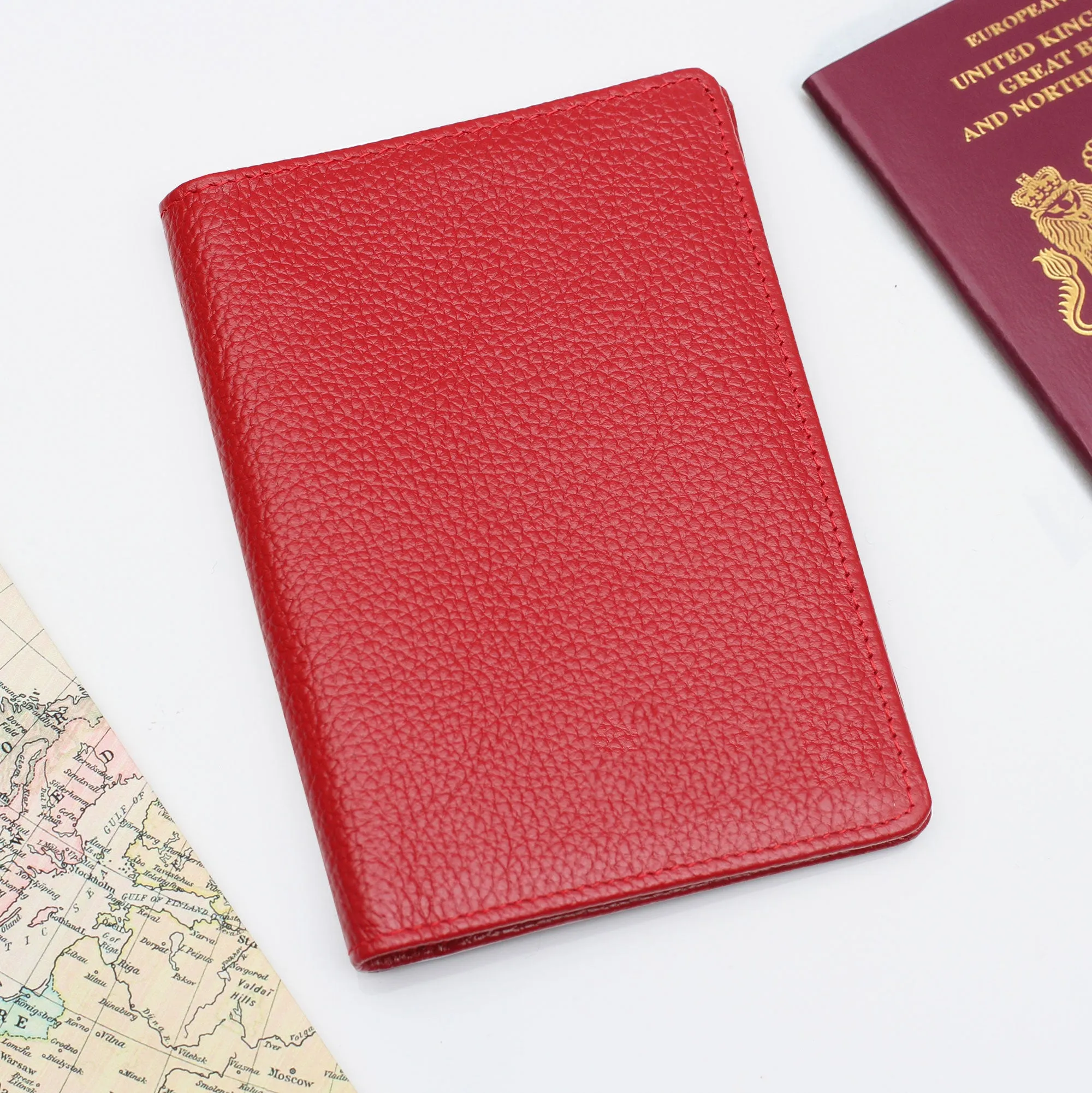 Personalised Luxury Leather Passport Holder