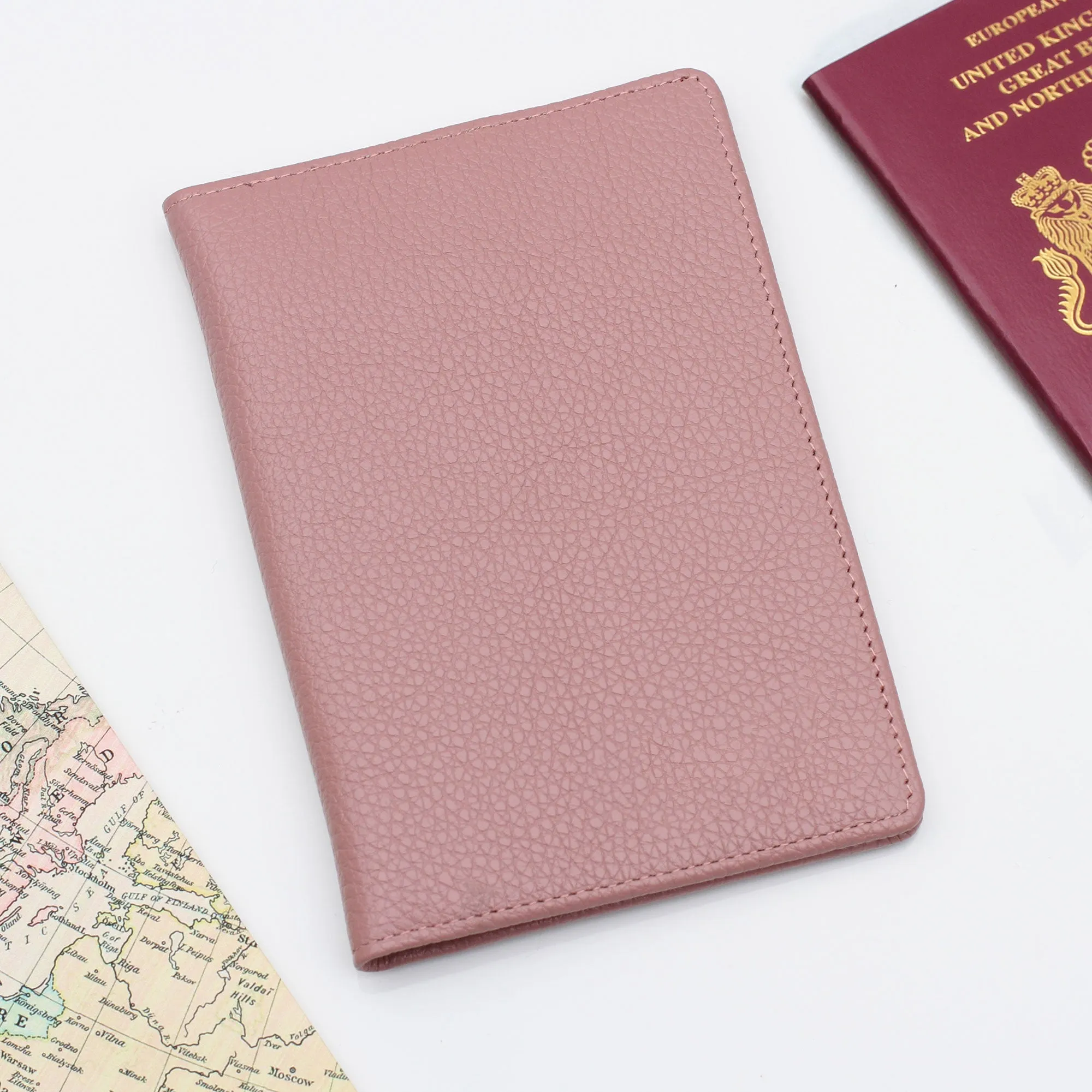 Personalised Luxury Leather Passport Holder
