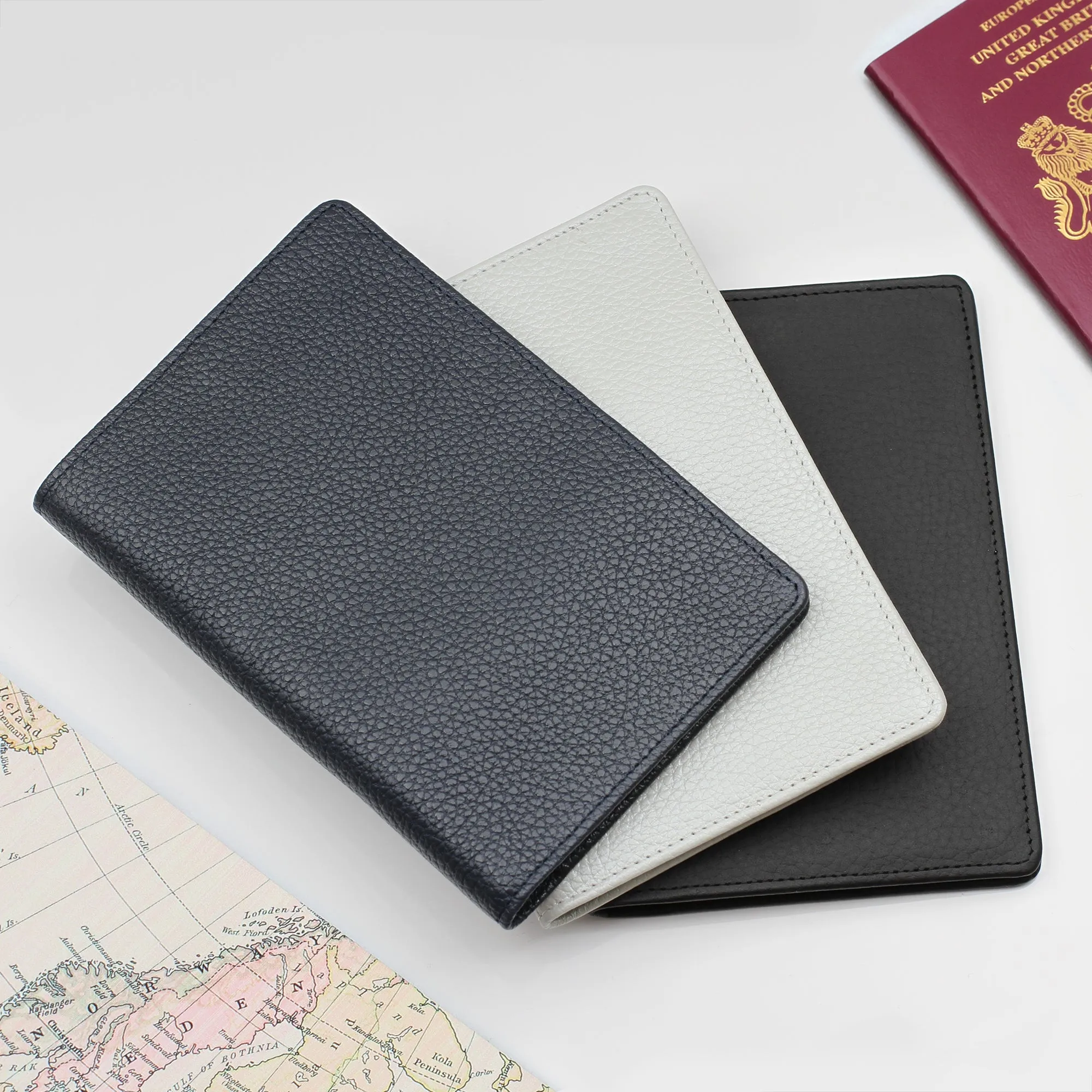 Personalised Luxury Leather Passport Holder