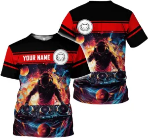 Personalized DJ 3D Shirts, Disc Jockey 3D Shirt, Disc Jockey T-Shirt Gifts for Men, Custom DJ Shirt for EMD Music Festival