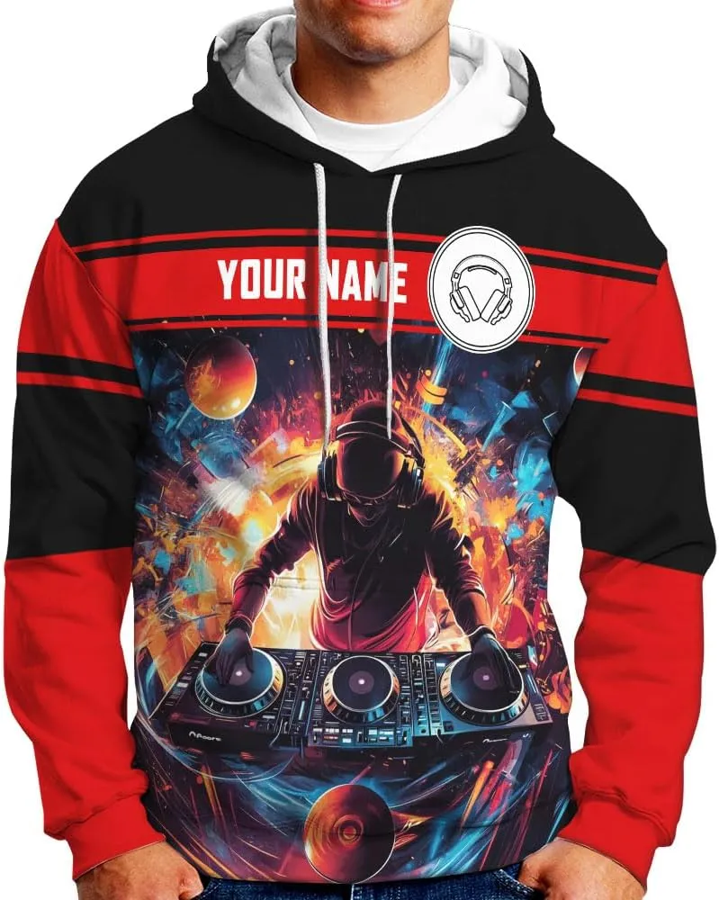 Personalized DJ 3D Shirts, Disc Jockey 3D Shirt, Disc Jockey T-Shirt Gifts for Men, Custom DJ Shirt for EMD Music Festival