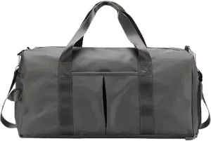 Personalized Gym Bag - Custom Duffle Bag for Men and Women (Grey)