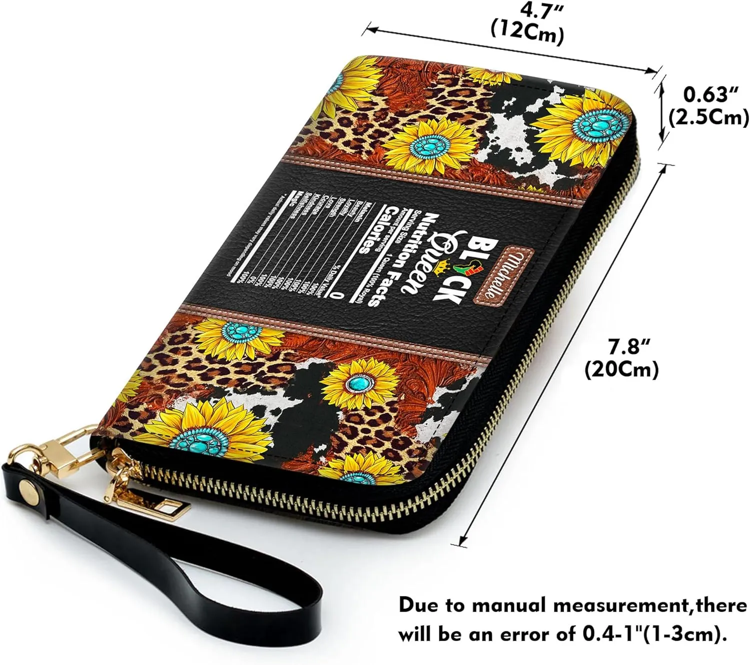Personalized Leather Handbag For Black African Women – Matching Purse and Wallet Set – Mother's Day Gifts for Melanin Woman