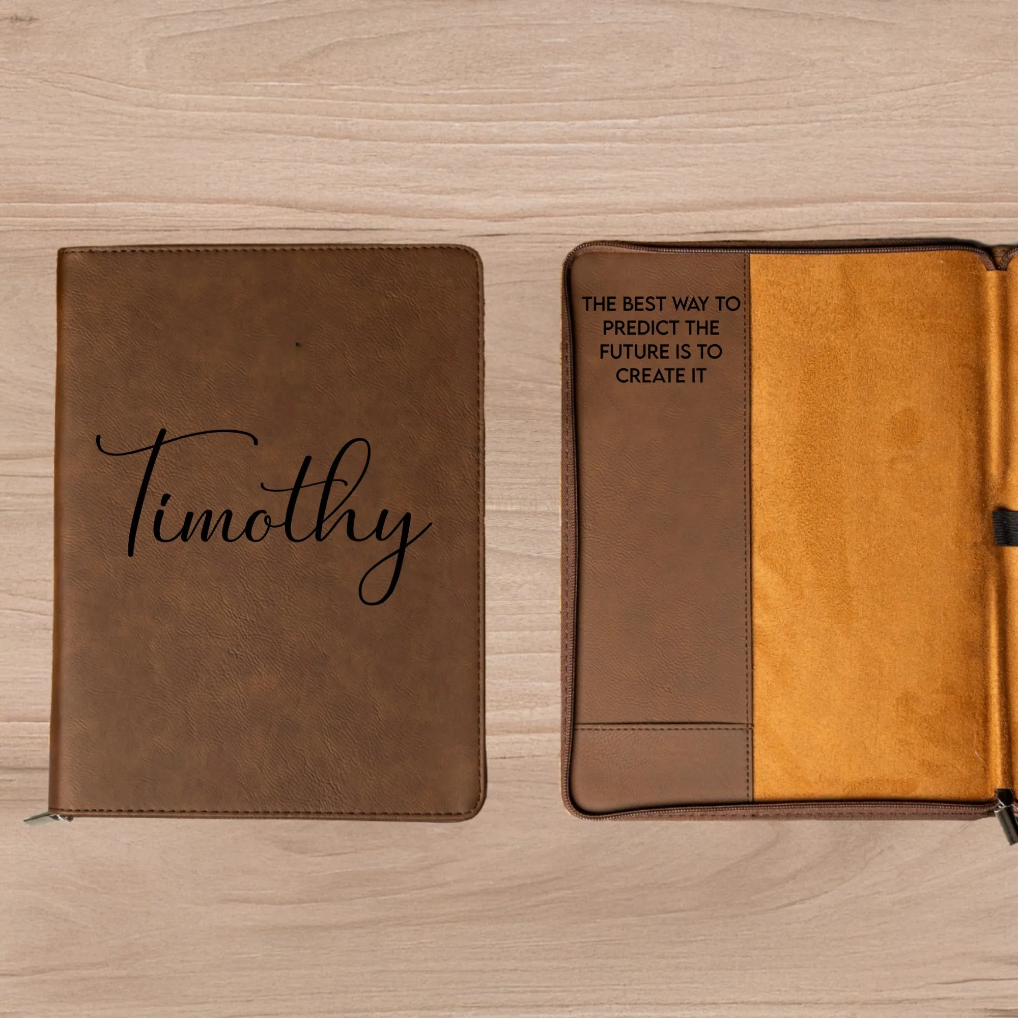 Personalized Leather Portfolios - Script Designs