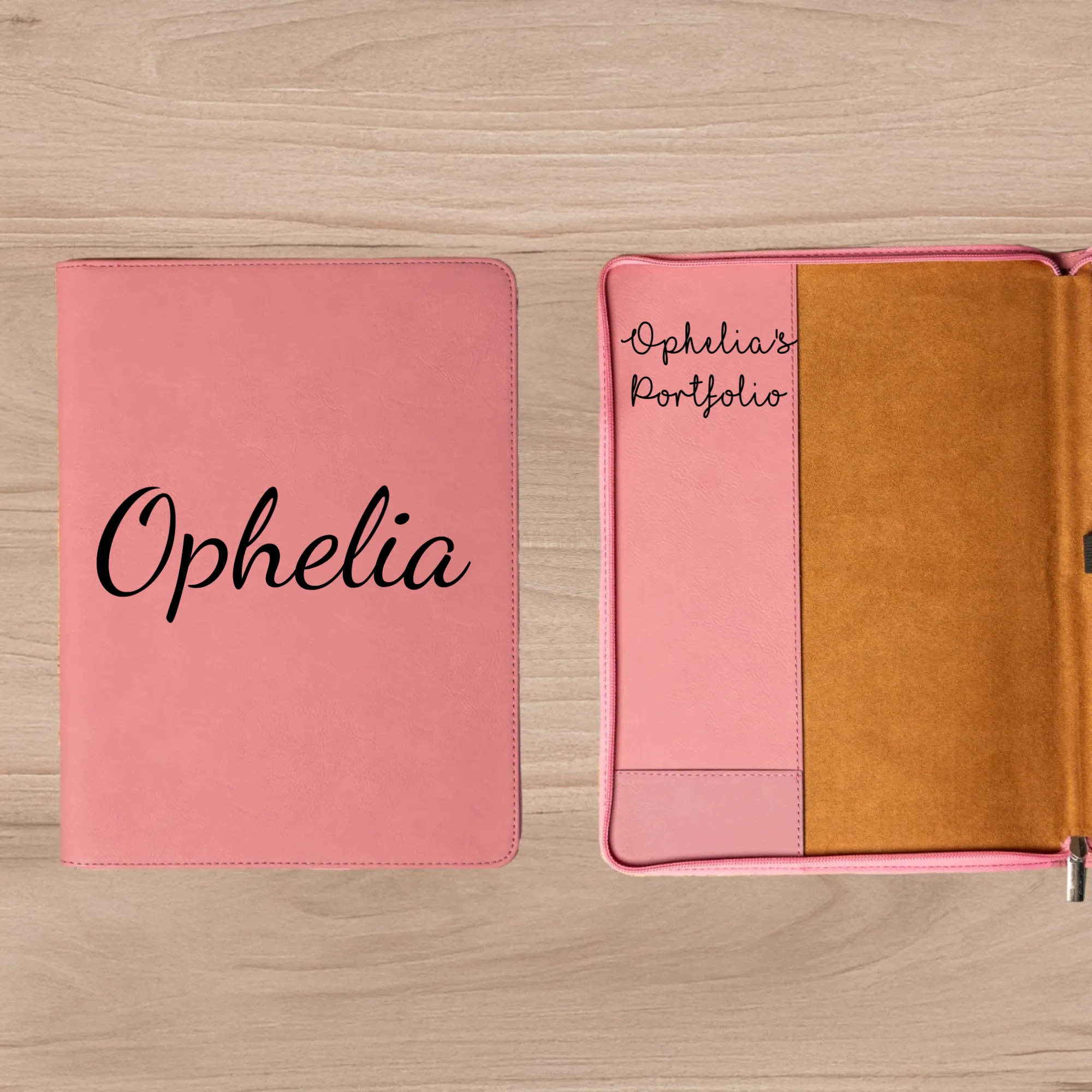 Personalized Leather Portfolios - Script Designs