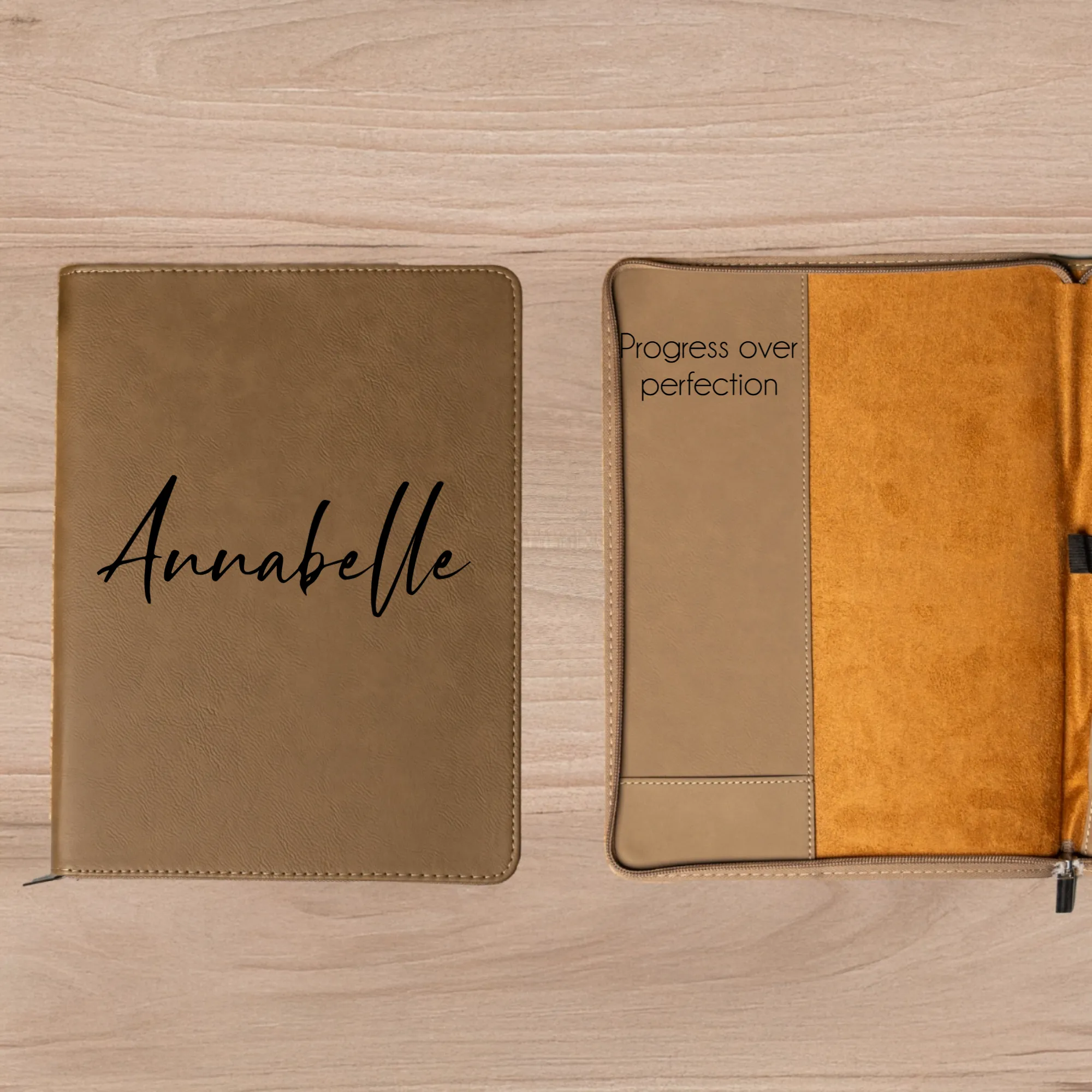 Personalized Leather Portfolios - Script Designs