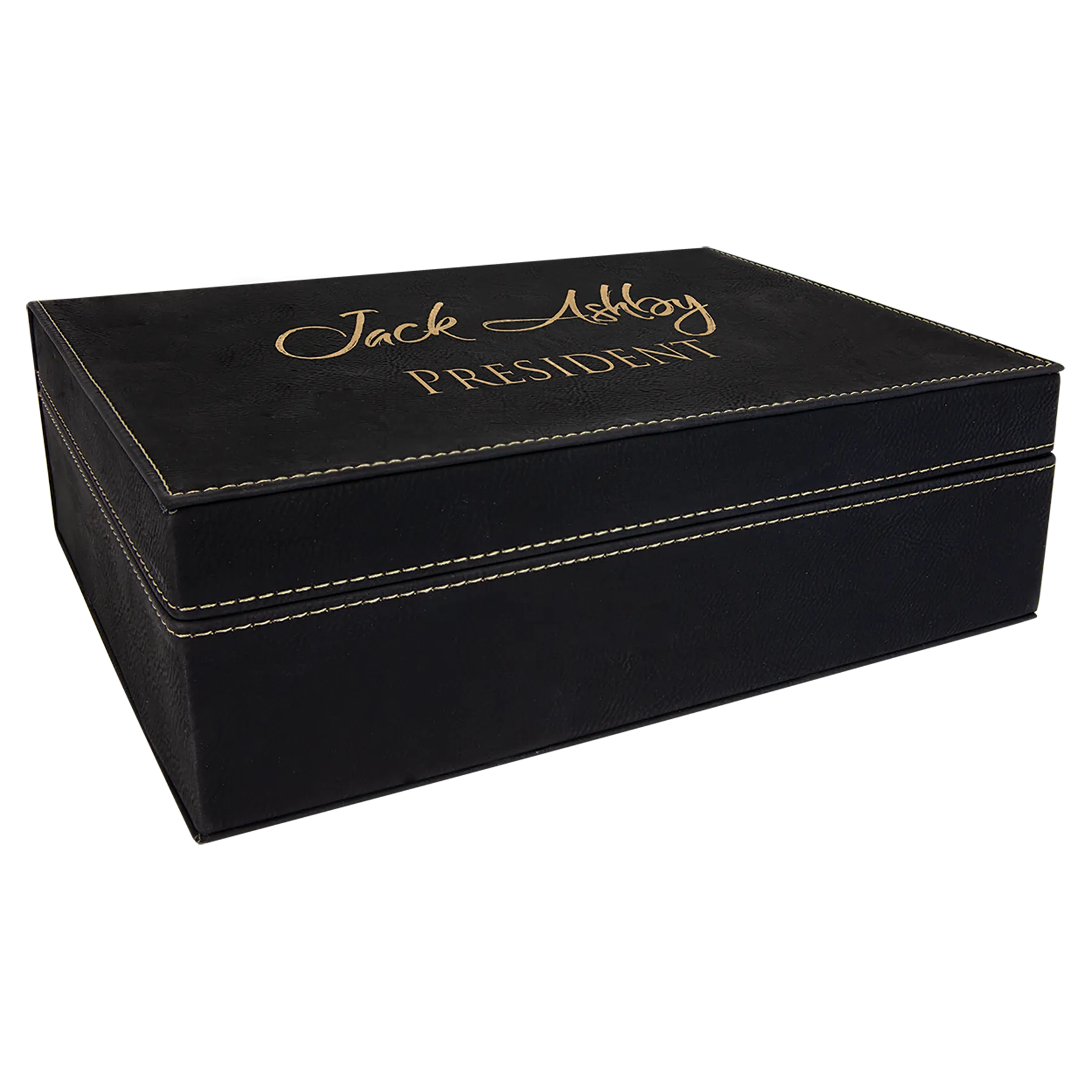 Personalized Leatherette Hinged Gift Box