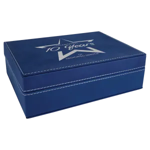 Personalized Leatherette Hinged Gift Box