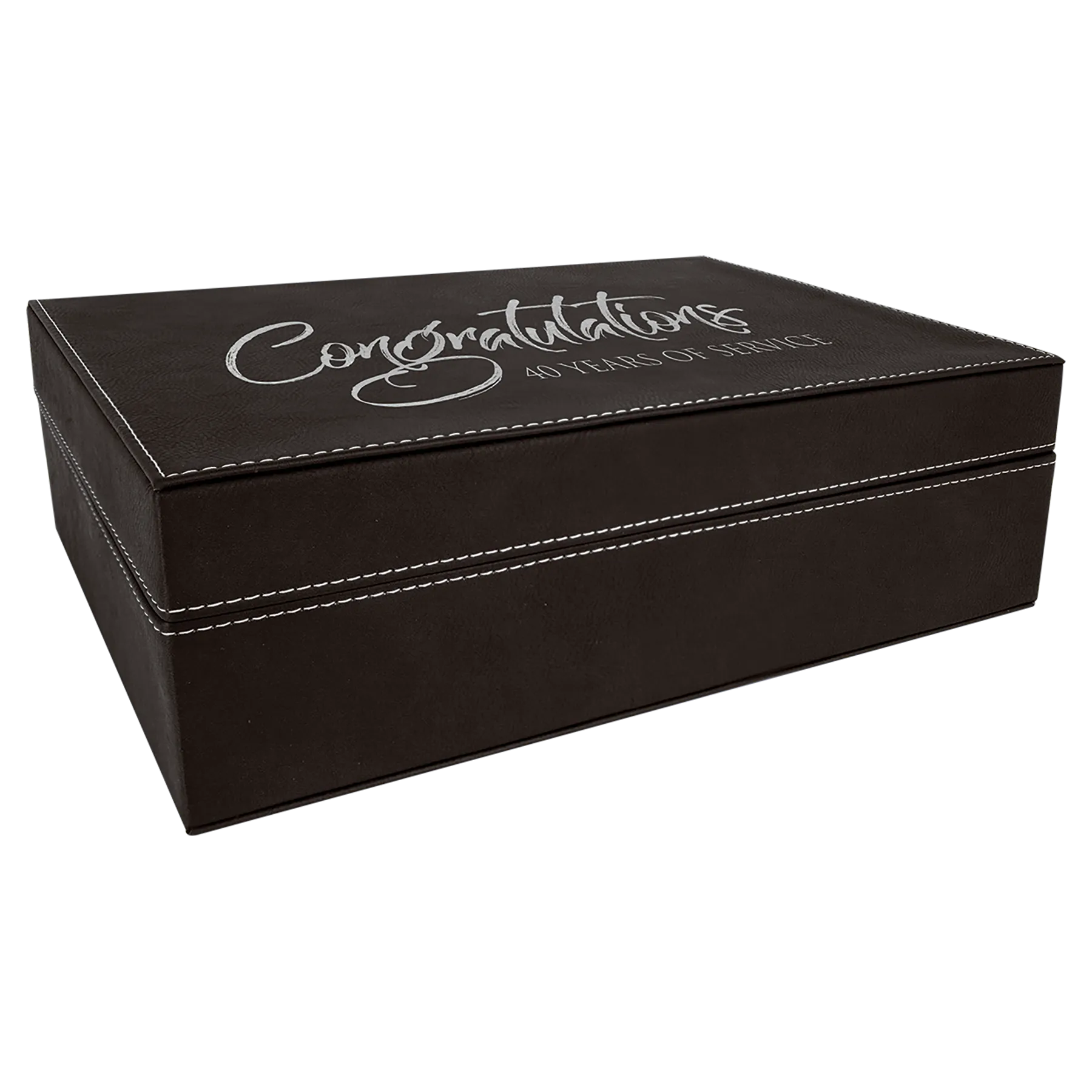 Personalized Leatherette Hinged Gift Box