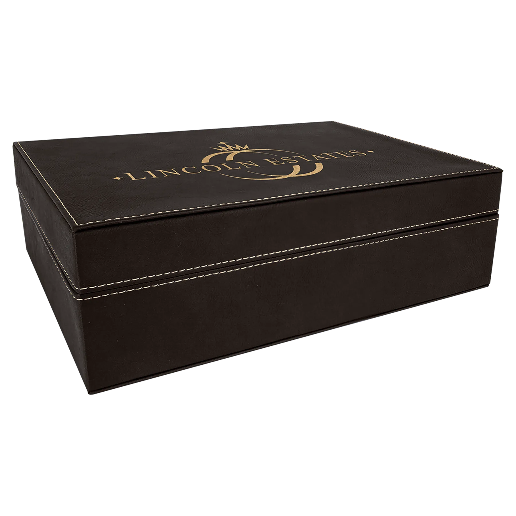 Personalized Leatherette Hinged Gift Box