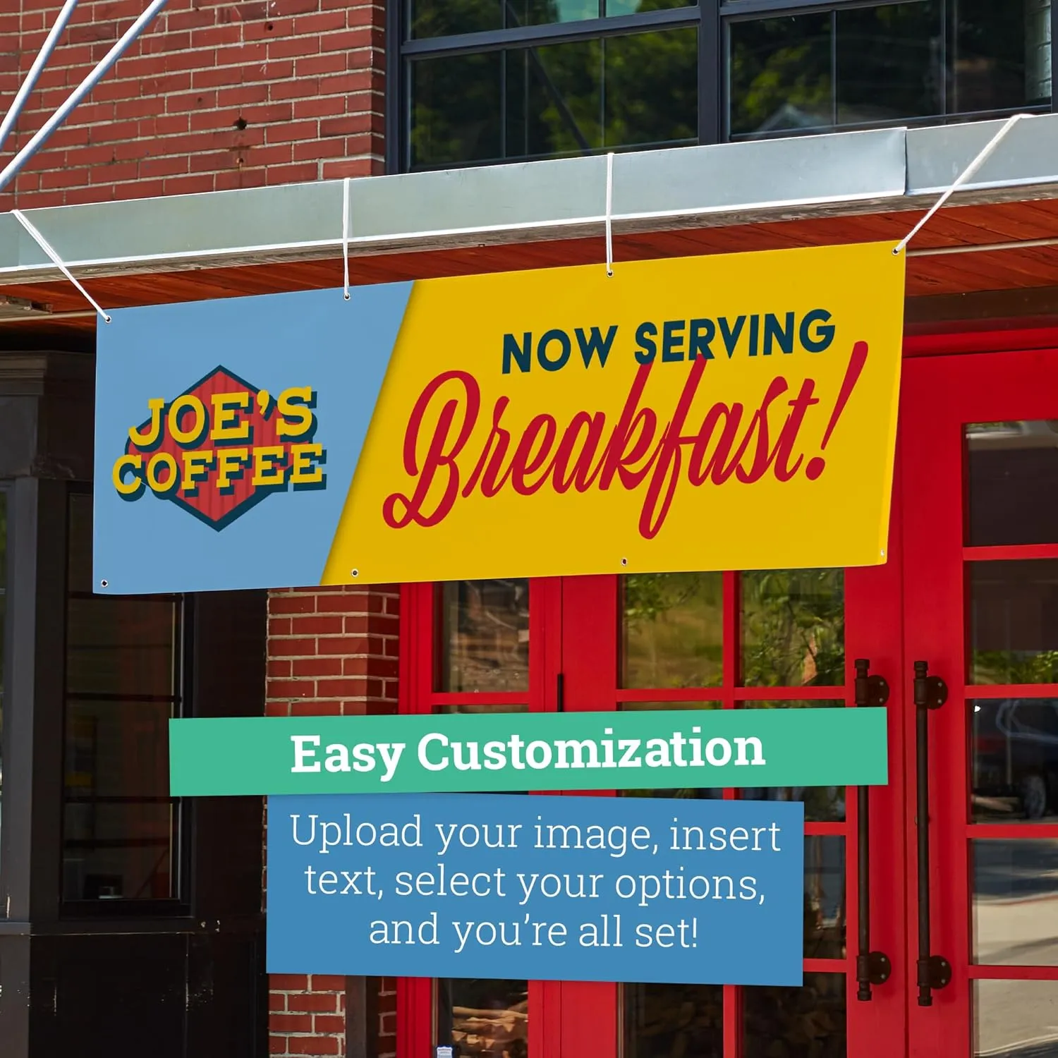 Personalized Vinyl Banner – Vinyl Printed Customizable Banner for Indoor and Outdoor Use (2'x4')