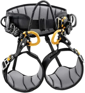 PETZL - Sequoia Tree Care Seat Harness, Black/Yellow, 2