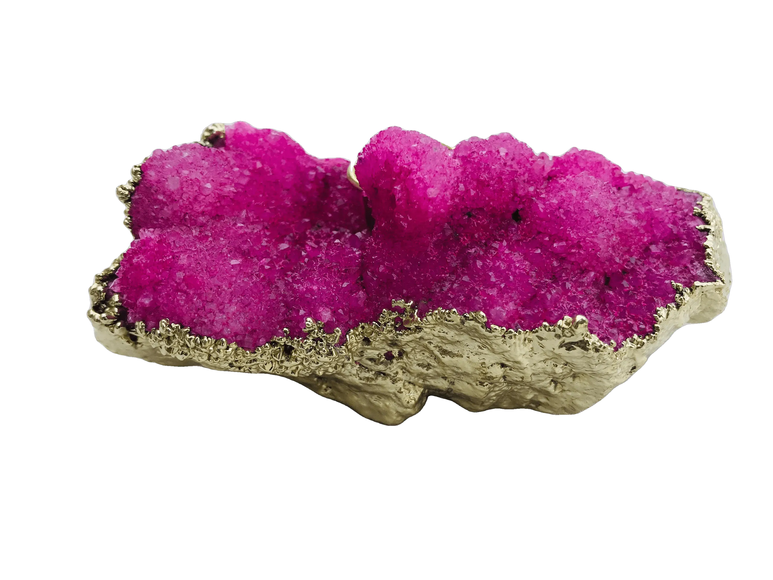Pink Agate Gemstone Taper Candle Holder