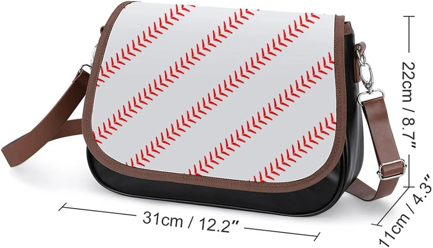 Pink Witch Gothic Pattern Fashionable And Durable Portable Leather Shoulder Bag