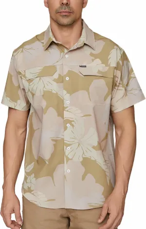 PIQIDIG Men's UPF 50  Sun Protection Shirt Short Sleeve Hiking Fishing Shirt Quick Dry for Safari Travel Button Down Shirts