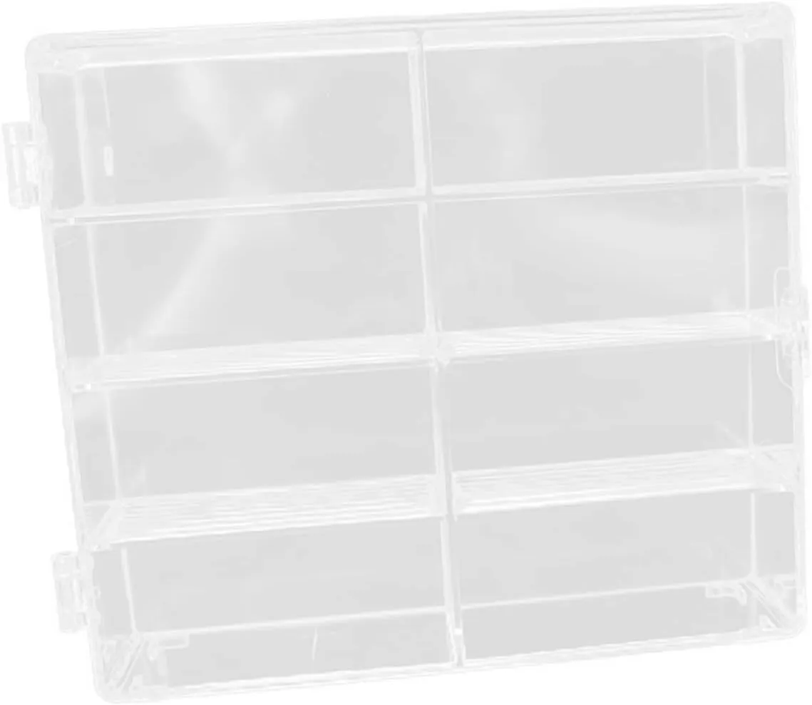 Plastic Display Box Multi Compartments Storage for Mini Model Cars Miniature Figures