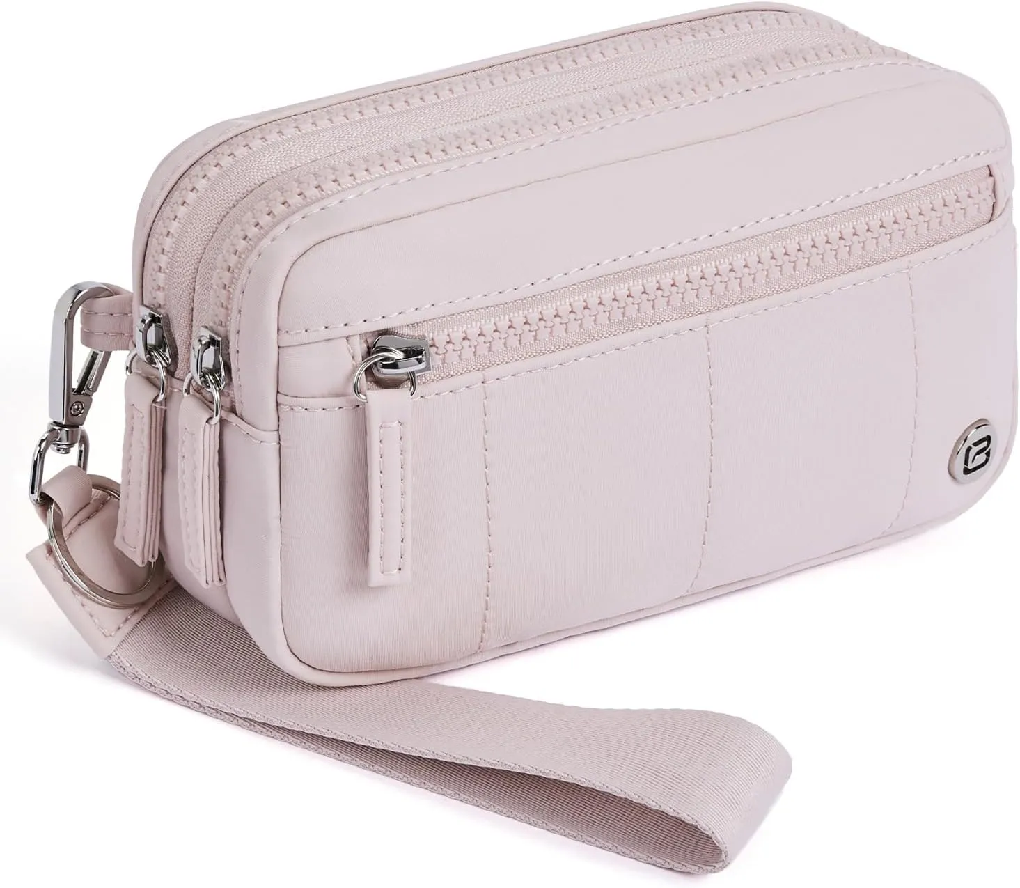POIUGOYA Small Nylon Crossbody Bags for Women,RFID Wristlet Purse Built in Wallet, 4 Zipper Crossbody Wallet Phone Organizer