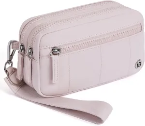 POIUGOYA Small Nylon Crossbody Bags for Women,RFID Wristlet Purse Built in Wallet, 4 Zipper Crossbody Wallet Phone Organizer