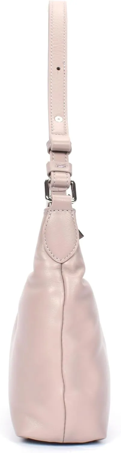 Premium Italian Leather Shoulder Bag for Women – 100% Genuine Leather. Detachable & Adjustable Strap