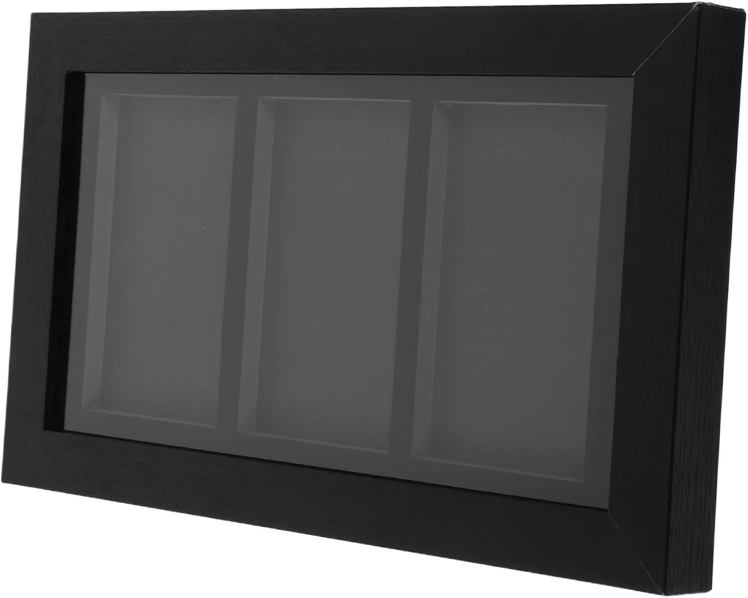 PRETYZOOM Wall Mounted Display Case for Trading Cards Elegant Acrylic Frame for Home Exhibition Easy Installation with Integrated Hooks for Baseball and Collectible Cards