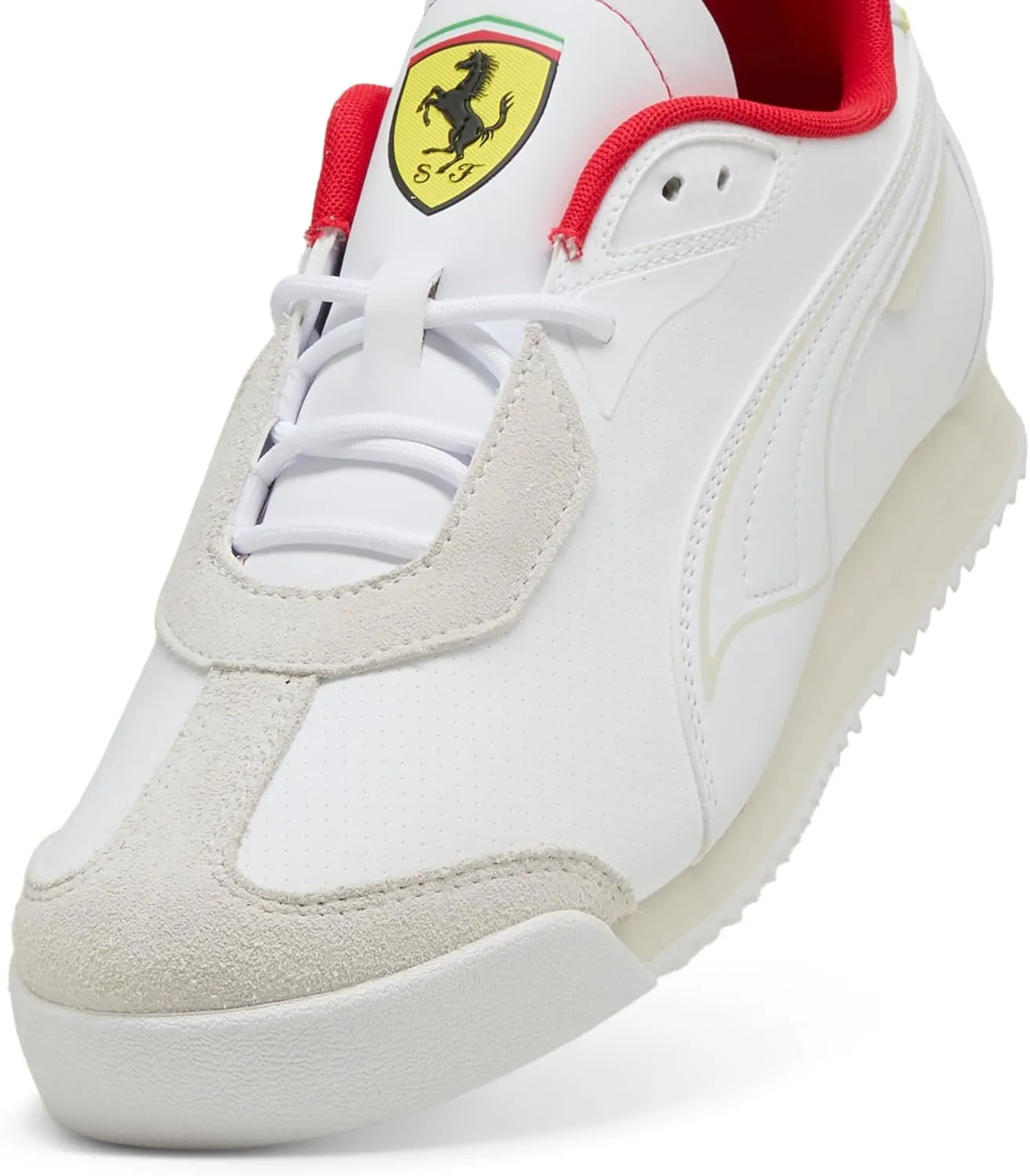 PUMA Men's Scuderia Ferrari Roma Shoes, White, 7.5