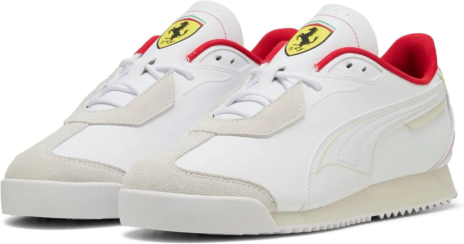 PUMA Men's Scuderia Ferrari Roma Shoes, White, 7.5