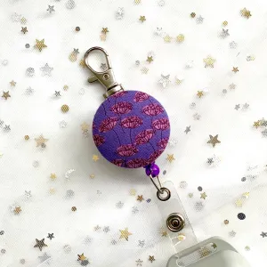 Purple Dandelions Retractable Badge Reel Only