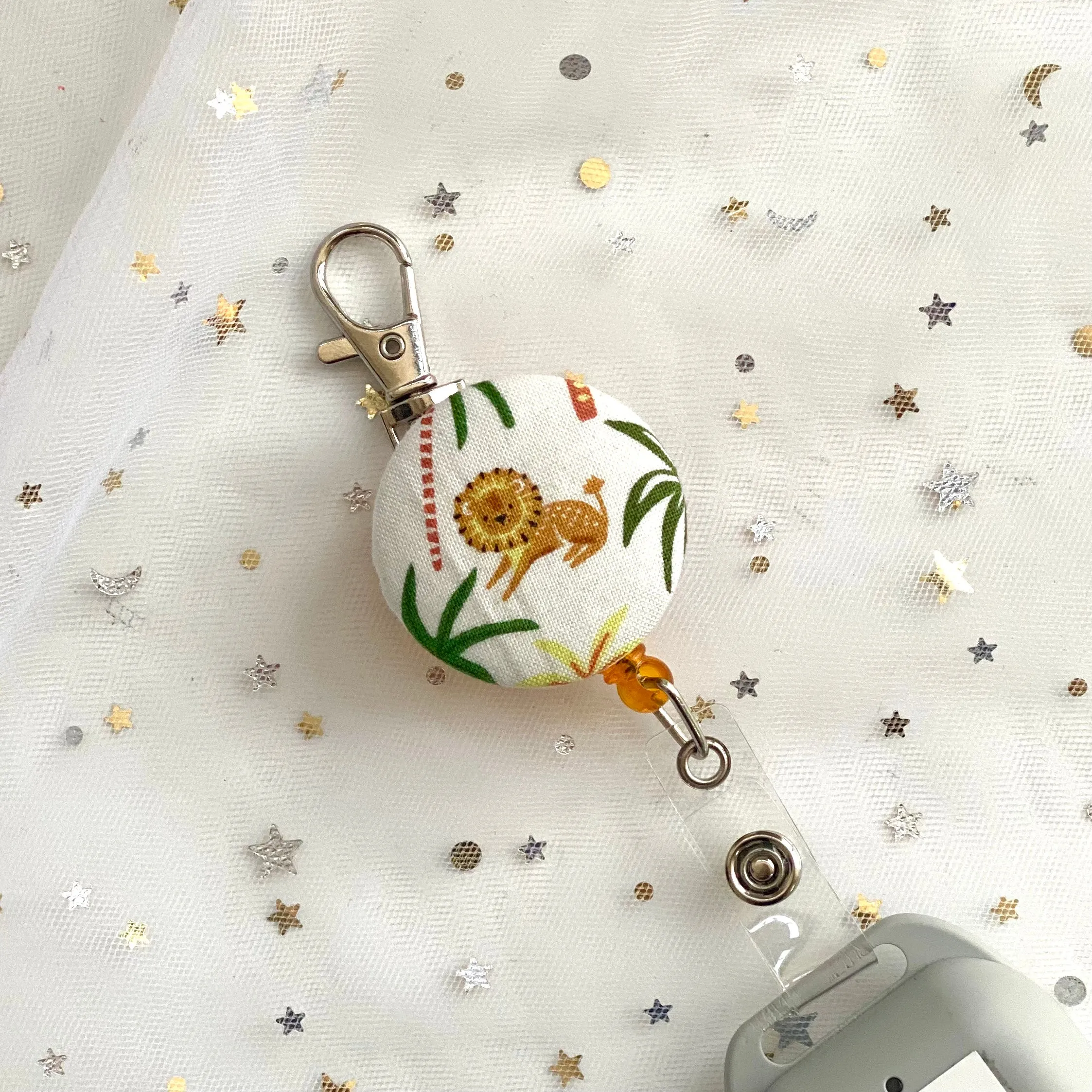 Rainforest Lion 1 Retractable Badge Reel Only