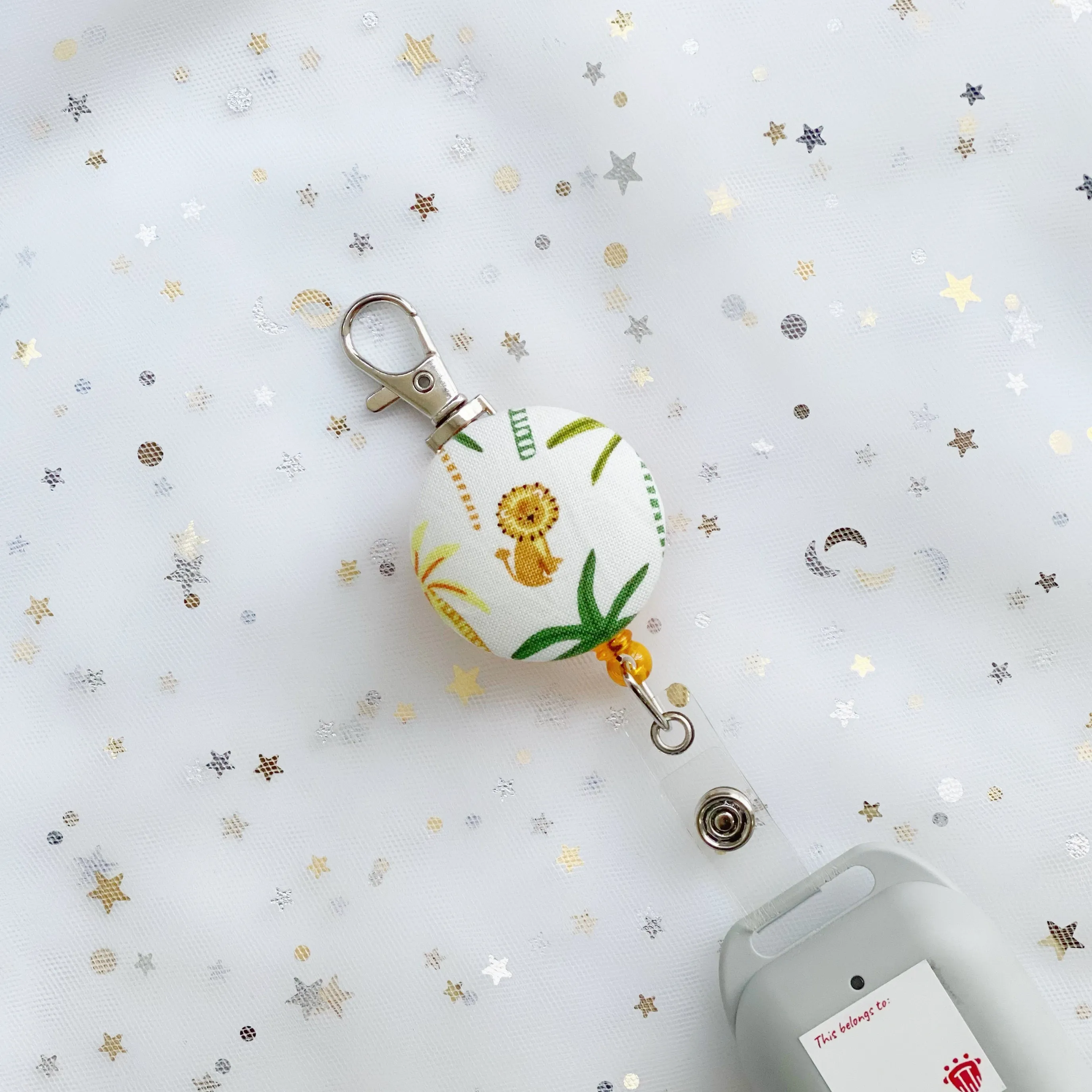 Rainforest Lion 1 Retractable Badge Reel Only