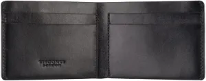Raw Collection Dollar Unlined Leather Very Slim Wallet RW49 (Black)