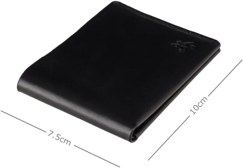 Raw Collection Dollar Unlined Leather Very Slim Wallet RW49 (Black)