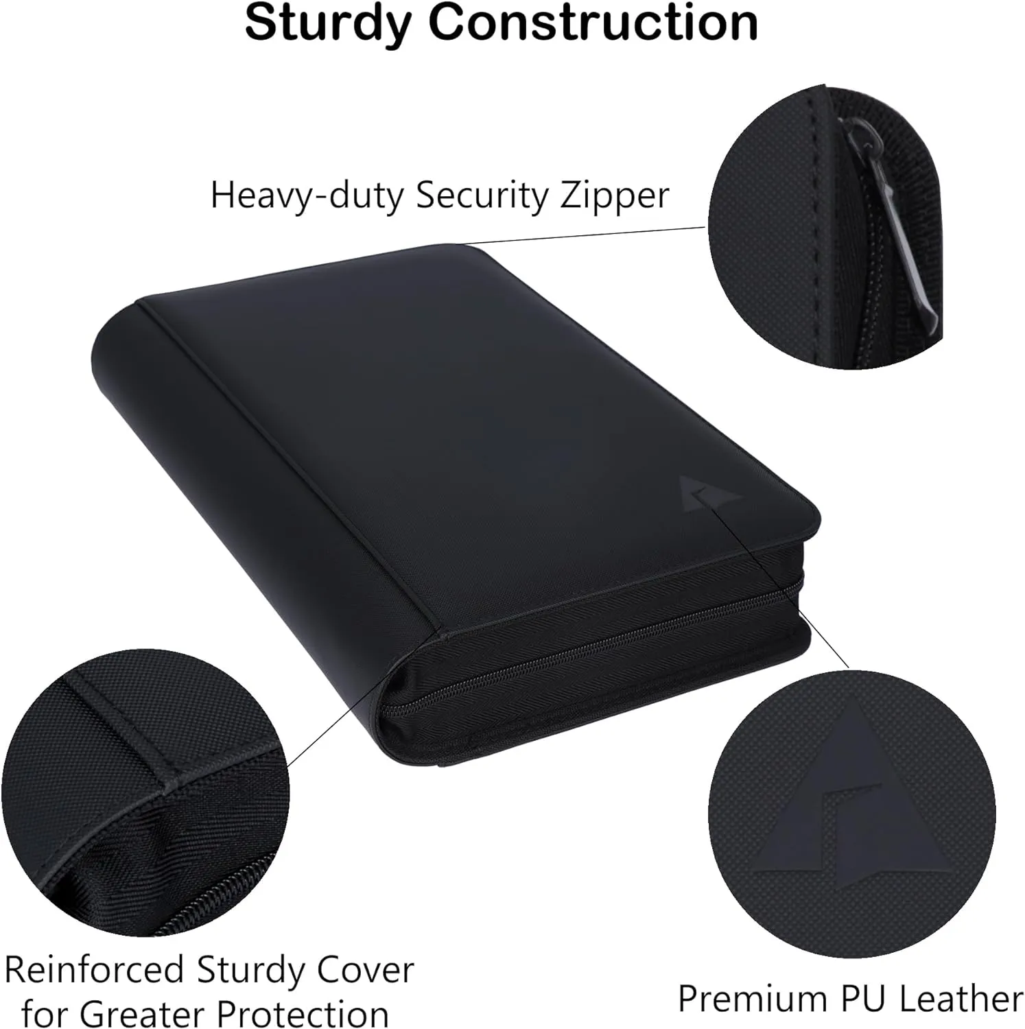 Rayvol PSA-Sized Slab Binder, Graded Card Binder fit 40 PSA Slabs Includes 40 PSA-Sized Sleeves, 4 Pockets Top Loading Graded Card Holder Storage Album