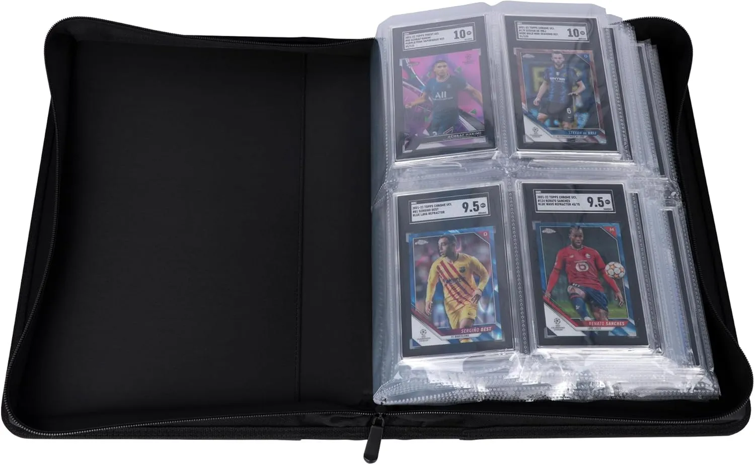 Rayvol SGC-Sized Slab Binder, 4 Pockets Top Loading Card Binder fit 40 SGC Slabs, Graded Card Holder Storage Album