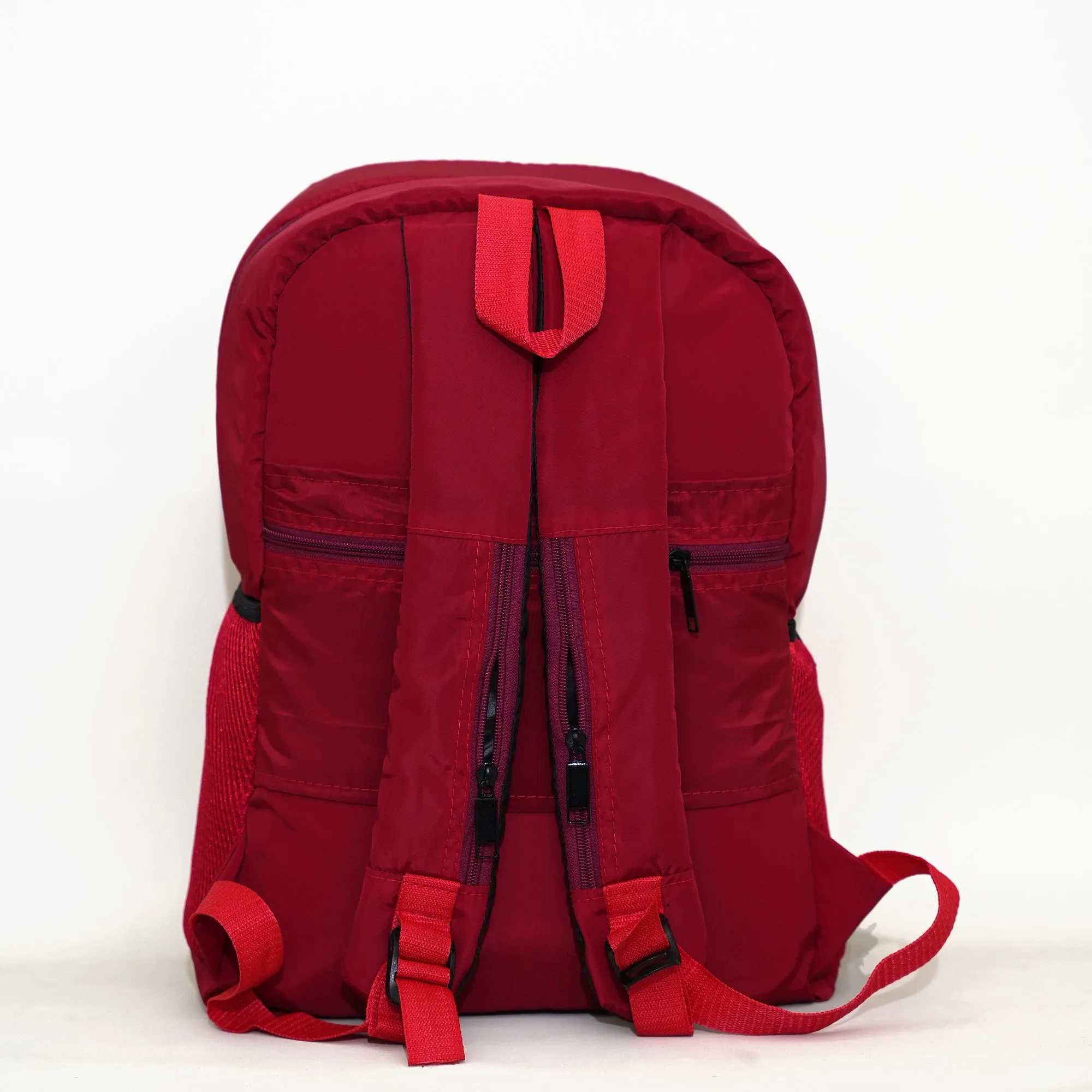 Red Titanium - 2 Separate Laptop Section Backpack S11 // Water Resistant