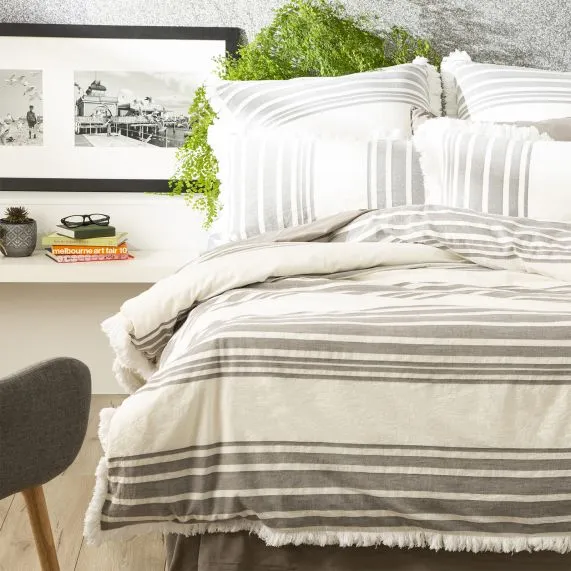 Renee Taylor Yarn Dyed Vintage Washed Cotton Quilt Cover Set - Sierra