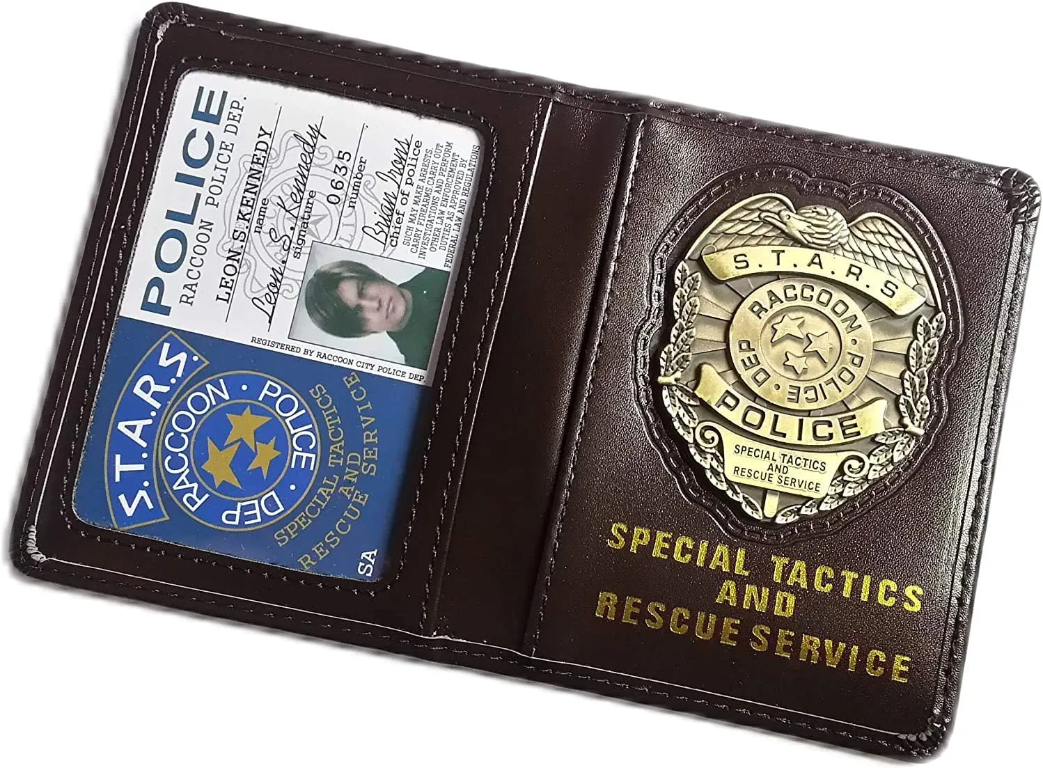 Resident Evil Biohazard S.T.A.R.S RPD Wallet Leon S. Kennedy ID Holder | Chris Jill Wesker Cosplay