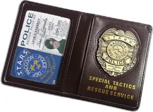 Resident Evil Biohazard S.T.A.R.S RPD Wallet Leon S. Kennedy ID Holder | Chris Jill Wesker Cosplay