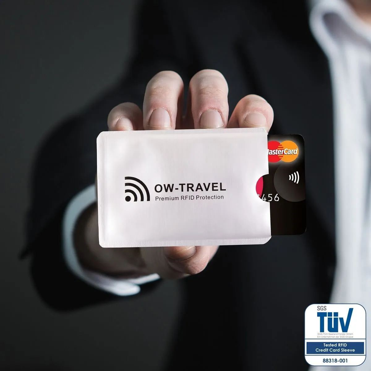 RFID blocking contactless bank credit card security protector sleeves