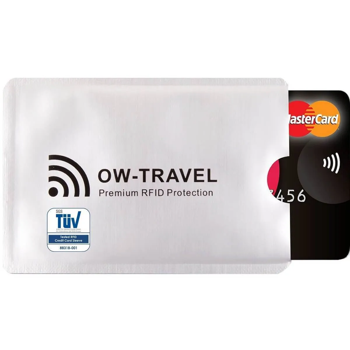 RFID blocking contactless bank credit card security protector sleeves