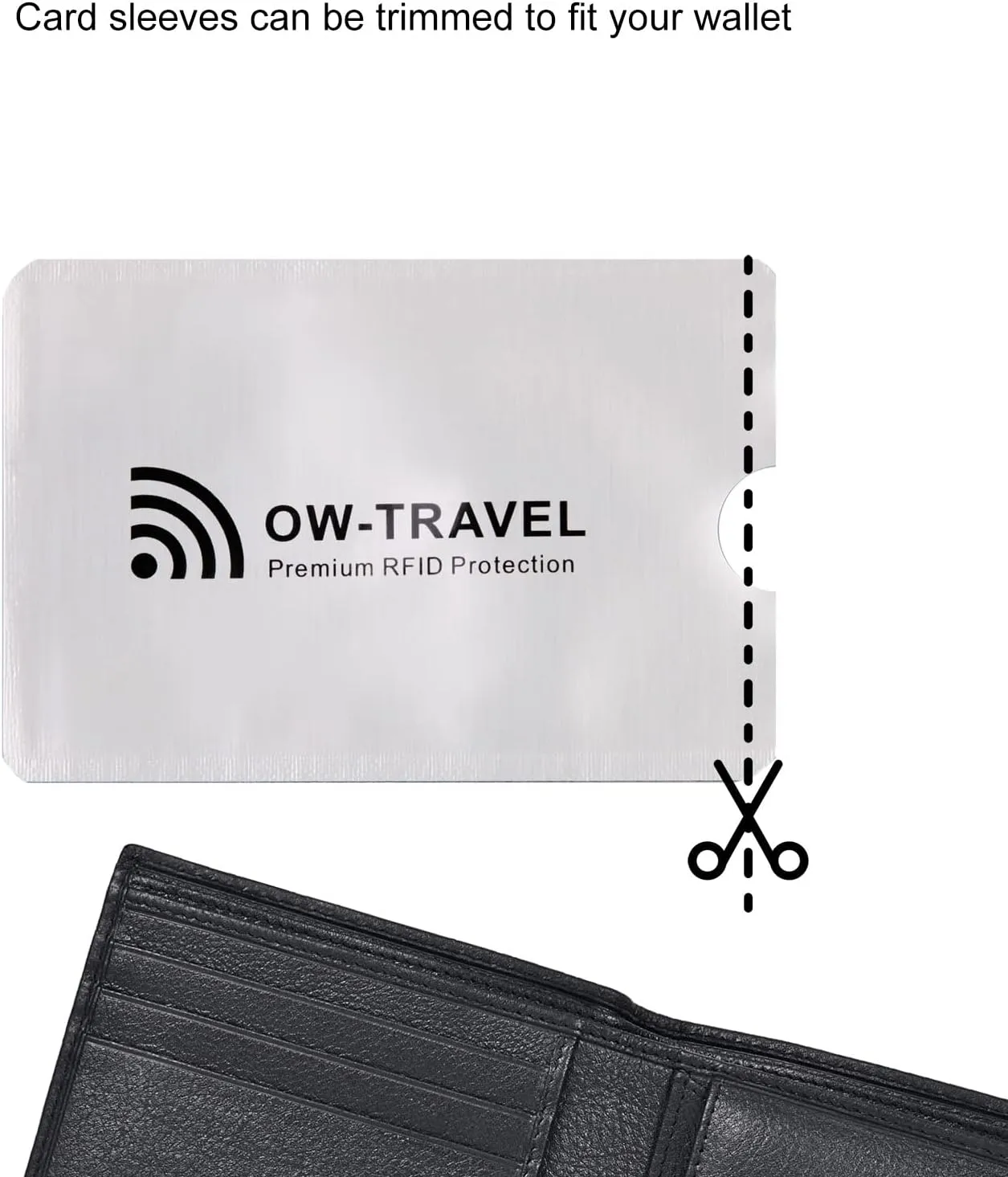 RFID blocking contactless bank credit card security protector sleeves