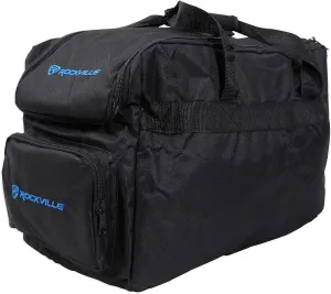 Rockville RLB30 Carrying Bag for 4 Slim Par Chauvet/ADJ Lights, Controller, Cables, Durable Nylon, Padded Compartments, Adjustable Straps, Perfect for Mobile DJs and Event Lighting