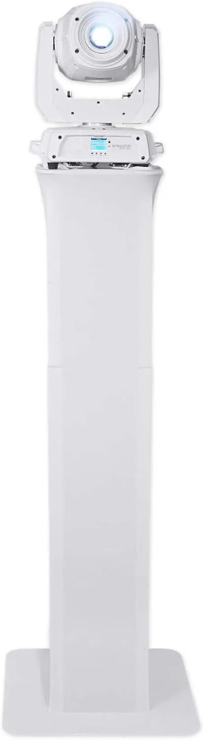 Rockville RTP32W Totem Moving Head Light Stand Black White Scrims Carry Bags