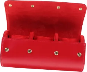 Roll Travel Watch Roll Case Leather Watch Holder with Slots Durable Storage Bag for Outdoor Use Stylish Organizer Fall Vibration Design