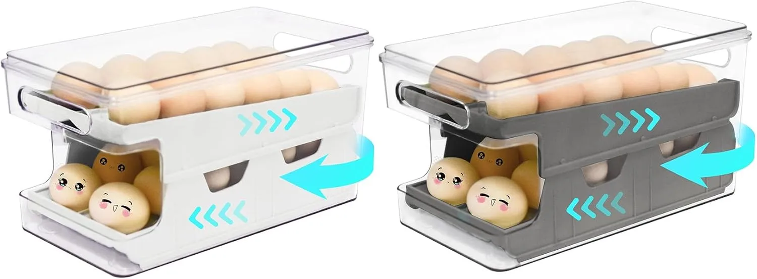 Rolling Egg Holder for Refrigerator