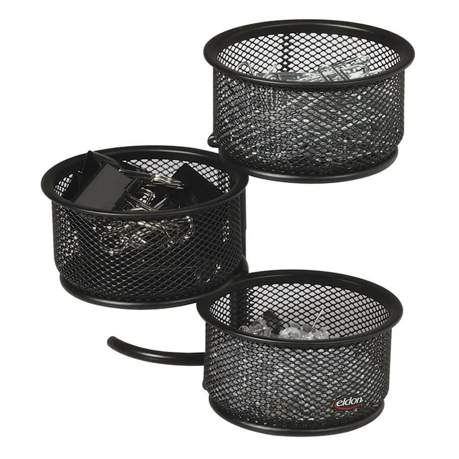 Rolodex Mesh 3-Tier Swivel Tower